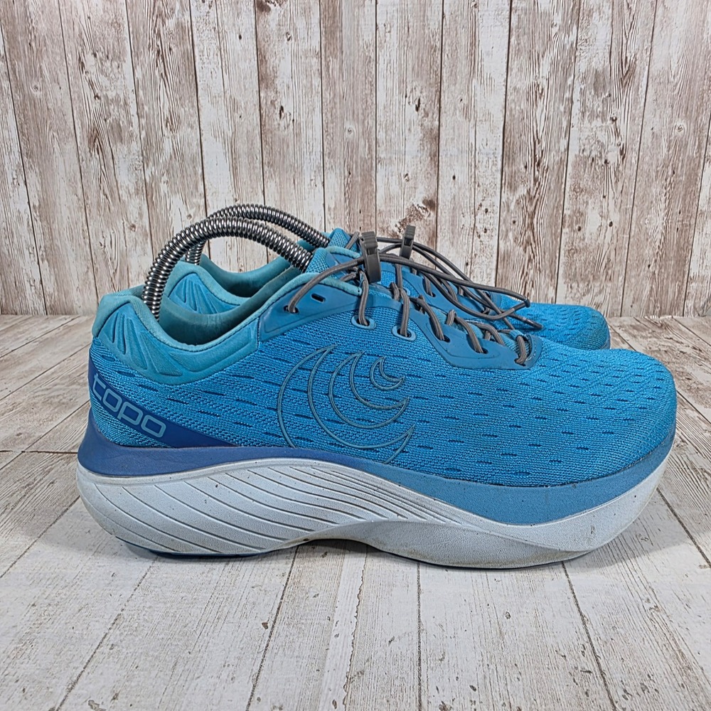 Topo Athletic Atmos Womens Running Shoes Blue Sky 5mm Drop ZipFoam Size 9